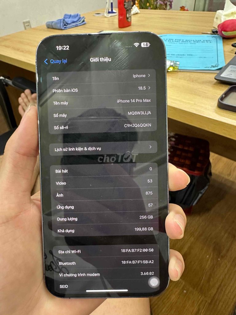 Apple iPhone 14 Pro Max 256GB Tím. Mua bán Điện thoại tại Huyện An Dương Hải Phòng được đăng bởi Việt Cương hình 1