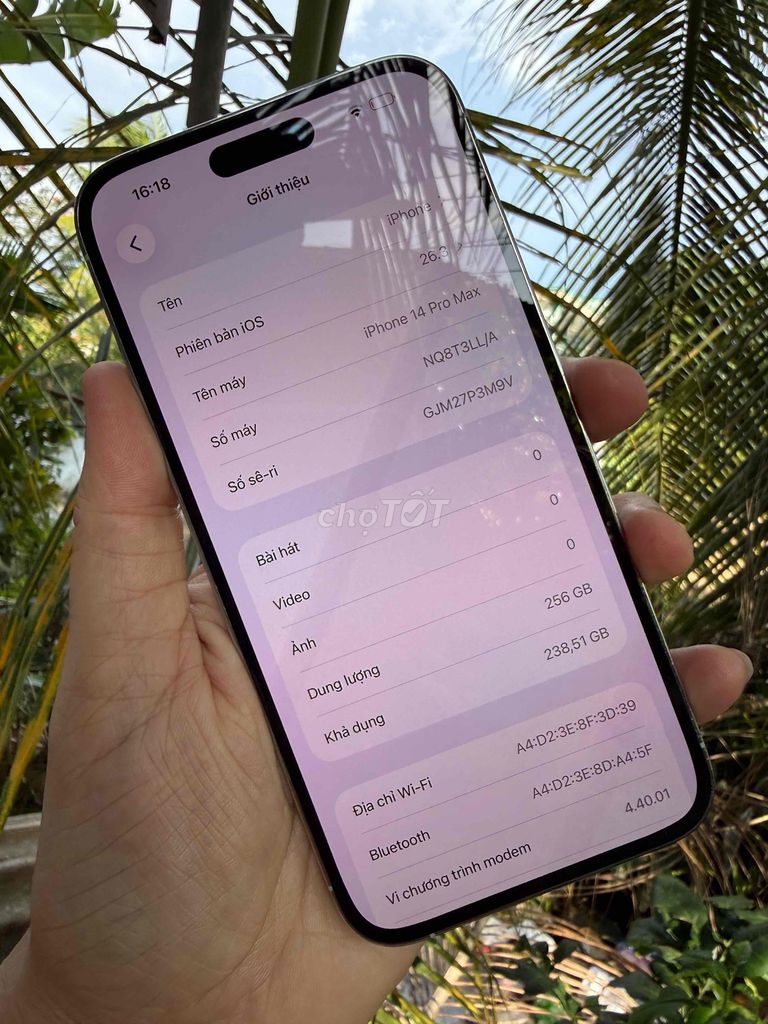 Apple iPhone 14 Pro Max 256GB 2 sim qt đẹp full zi. Mua bán Điện thoại tại Thành phố Sa Đéc Đồng Tháp được đăng bởi Lê Minh Lâm Hà hình 1