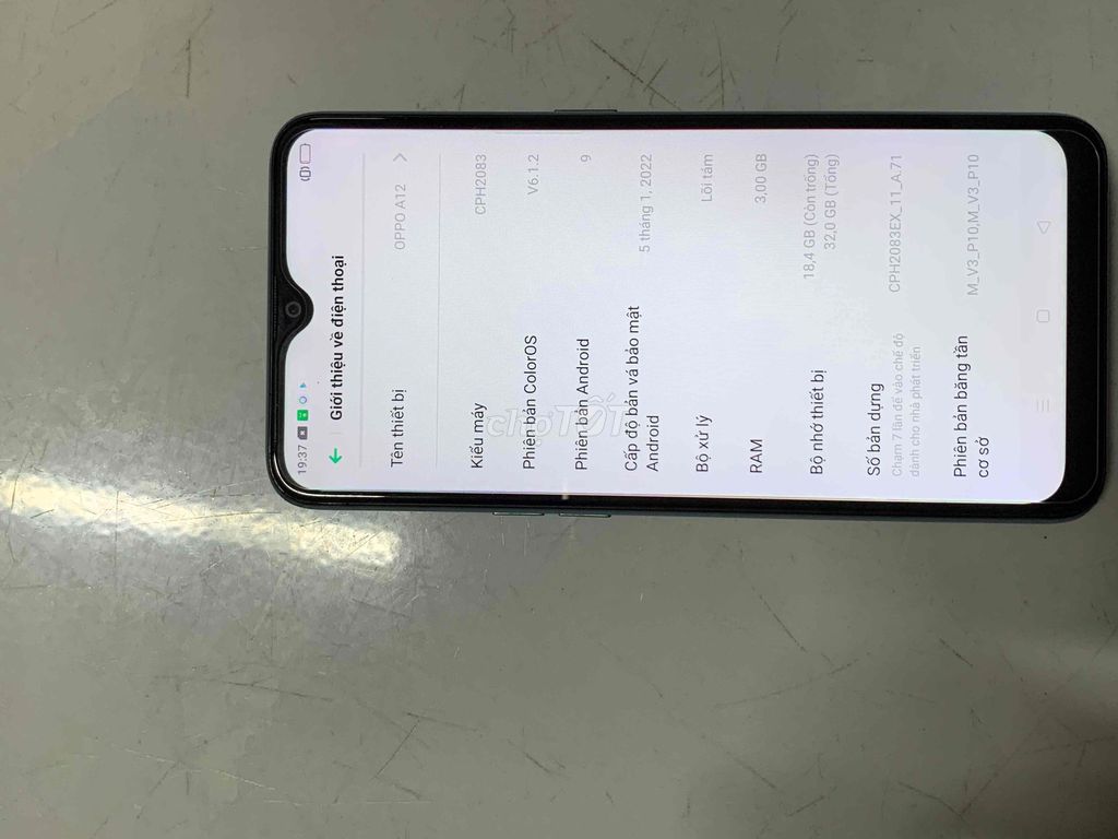 Oppo a12 ram 3gb 32gb pin trâu full chức năng