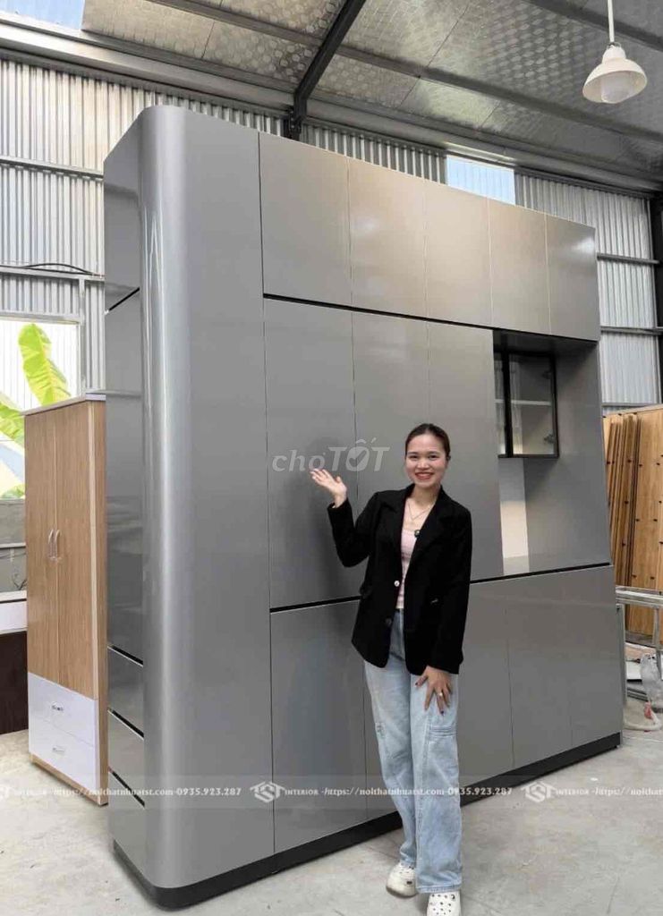 Tủ nhựa Đài Loan bo cong hiện đại. Mua bán Tủ, kệ gia đình tại Quận Hải Châu Đà Nẵng được đăng bởi Nội thất tủ bếp TST hình 1