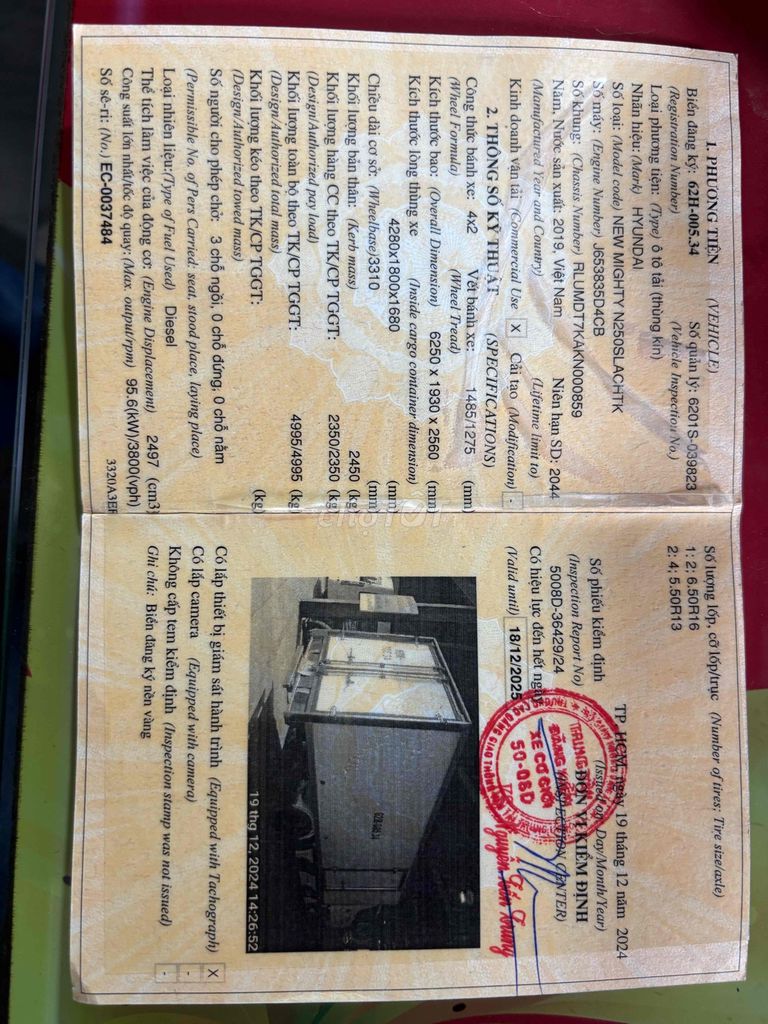 Huyndai 2,4t đời 2019 thùng kín 4,3*1,8*1,7 mlanh. Mua bán Xe tải, xe ben tại Huyện Bình Chánh Tp Hồ Chí Minh được đăng bởi Vi hình 6