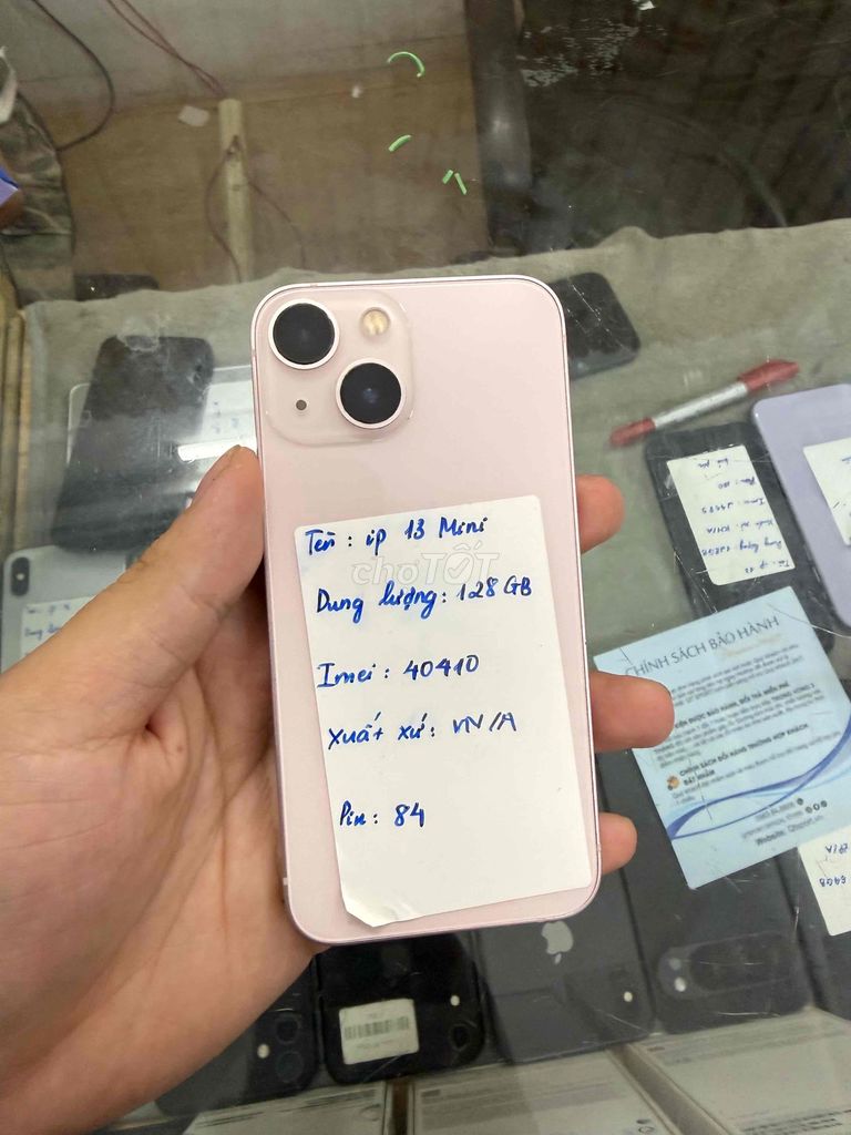 Apple iPhone 13 mini 128GB Hồng 84%. Mua bán Điện thoại tại Quận Đống Đa Hà Nội được đăng bởi Hoàng quân store hình 1