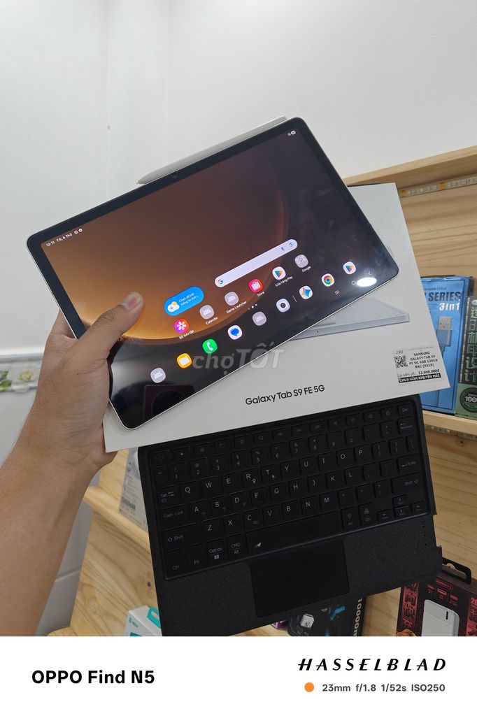 Samsung Tab S9 FE 5G 128Gb VN fullbox likenew+phím. Mua bán Máy tính bảng tại Quận 8 Tp Hồ Chí Minh được đăng bởi Đam Mê Công Nghệ hình 1