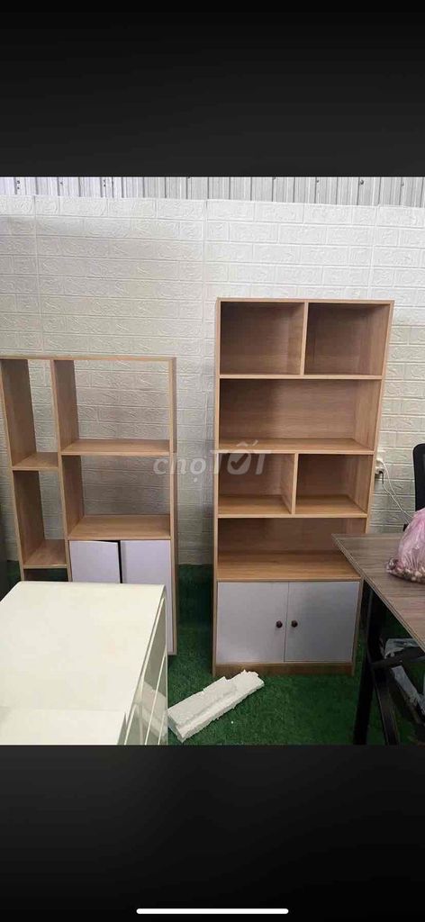 Kệ sách Gỗ Vân gỗ, Trắng 1m3 x 60cm. Mua bán Tủ, kệ gia đình tại Thành phố Huế Thừa Thiên Huế được đăng bởi Thuý Hồng hình 1