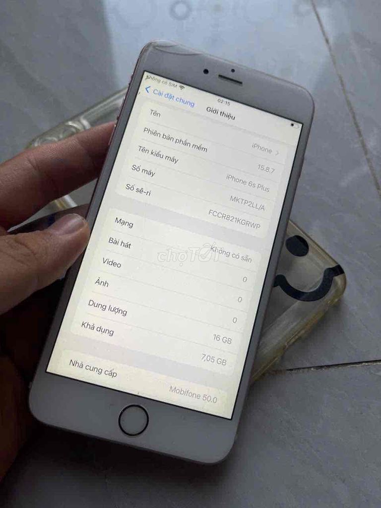 iPhone 6S Plus 16G quốc tế pin100% reset thỏai mái. Mua bán Điện thoại tại Quận 8 Tp Hồ Chí Minh được đăng bởi điện thoại giá rẻ  hình 1