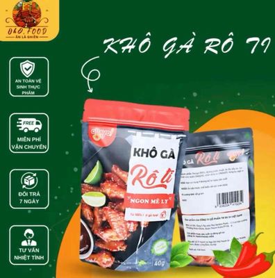 Combo 5 gói khô gà rô ti. Mua bán Đồ ăn, thực phẩm và các loại khác tại Quận Ba Đình Hà Nội được đăng bởi Đồ Ăn Vặt OHO FOOD