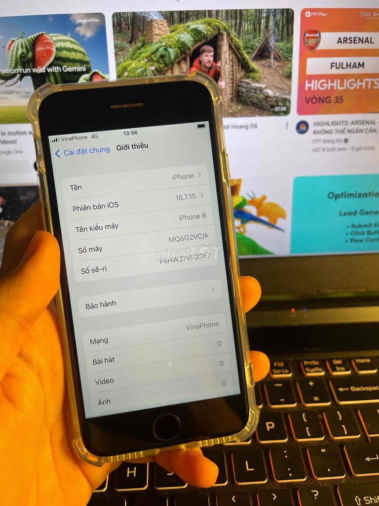 iPhone 8 Đen. Mua bán Điện thoại tại Quận Nam Từ Liêm Hà Nội được đăng bởi Bùi Thanh Phong hình 1