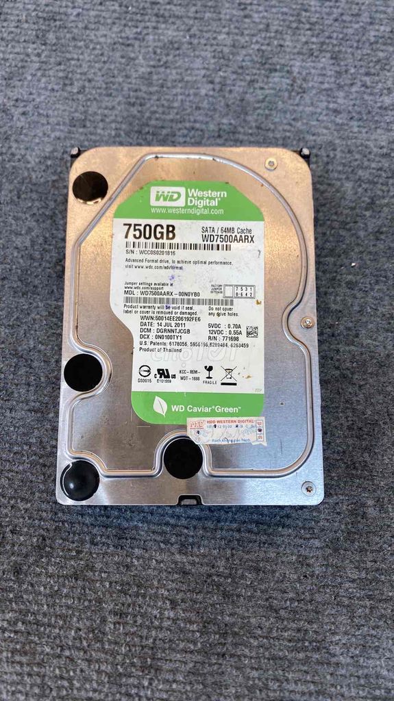 Ổ cứng 750GB WD GREEN