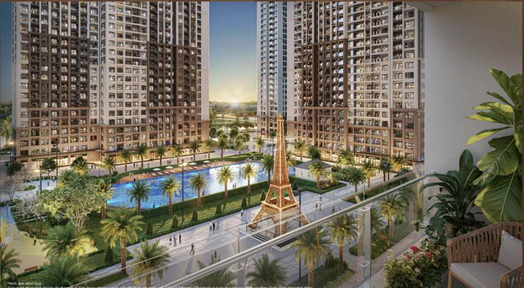 Квартира Paris с 2 спальнями, ю-в ориентация, вид на бассейн и Эйфелеву башню
