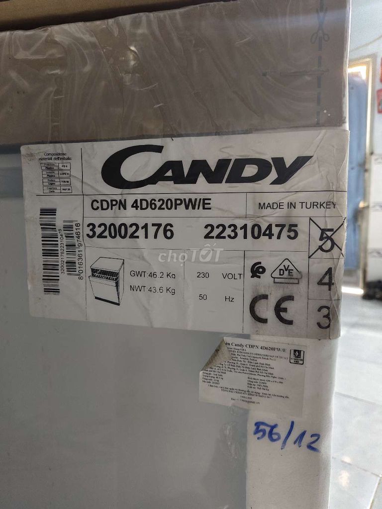 Máy rửa bát Candy CDPN 4D620PW/E. Mua bán Bếp, lò, đồ điện nhà bếp tại Thành phố Thủ Đức Tp Hồ Chí Minh được đăng bởi Hồ dang Hùng  hình 1