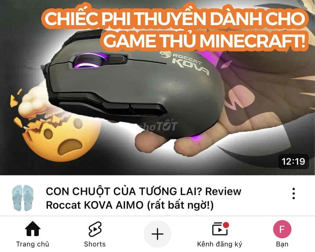 Chuột chuyên game ROCCAT KOVA chuột tương lai