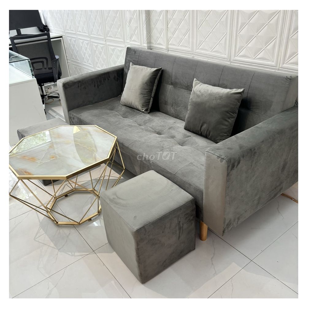 BỘ GHẾ SOFA BED NHIỀU MÀU TÙY CHỌN Ở LONG AN. Mua bán Bàn ghế tại Huyện Cần Đước Long An được đăng bởi Thế Giới Sofa HCM hình 1