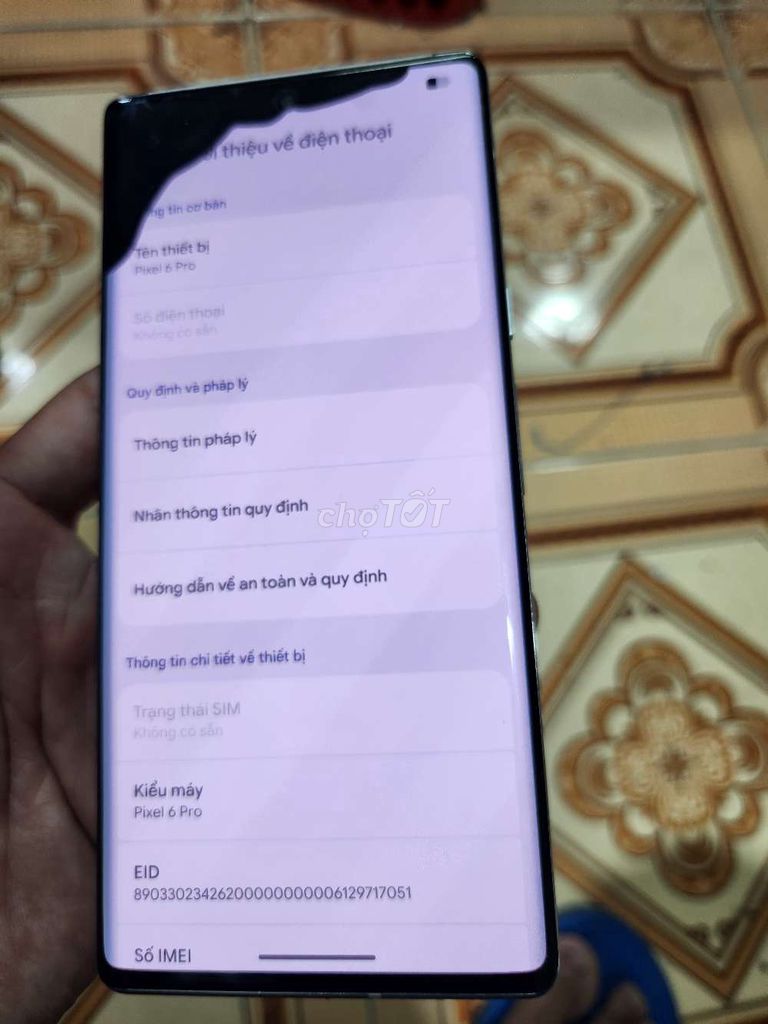Google Pixel 6 Pro Trắng Màn mực. Mua bán Điện thoại tại Quận Gò Vấp Tp Hồ Chí Minh được đăng bởi lê hậu hình 1