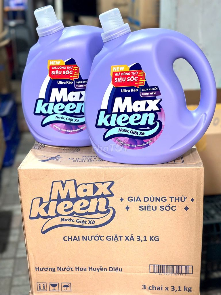 Nước giặt xả Max Kleen Hương nước hoa 3.1kg. Mua bán Thiết bị vệ sinh, nhà tắm tại Thành phố Biên Hòa Đồng Nai được đăng bởi Phạm Quỳnh hình 1