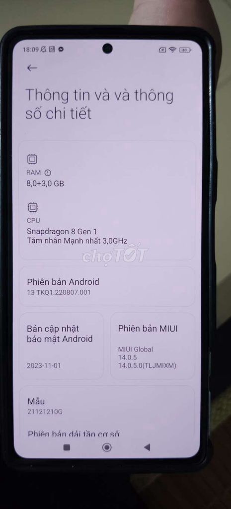 POCO F4 GT 8GB/128GB Bạc Snapdragon 8 Gen 1. Mua bán Điện thoại tại Quận Hải Châu Đà Nẵng được đăng bởi Trần Văn Thảo hình 1