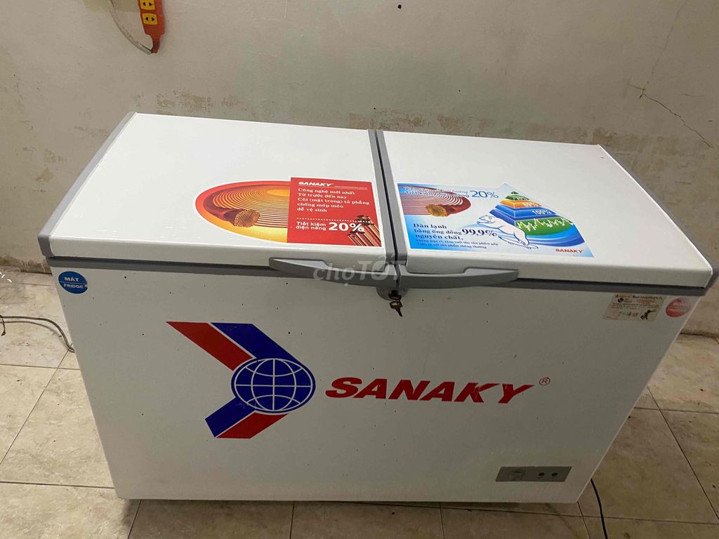 Tủ đông Sanaky 360L 2 chế độ dàn đồng Trắng. Mua bán Tủ lạnh tại Quận Nam Từ Liêm Hà Nội được đăng bởi yến nhi  hình 1