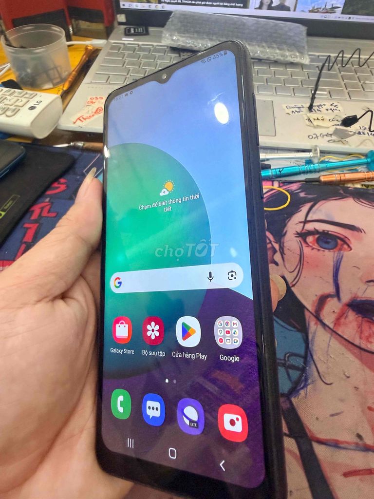 Samsung Galaxy A02 Đen. Mua bán Điện thoại tại Huyện Cái Bè Tiền Giang được đăng bởi dung hình 1