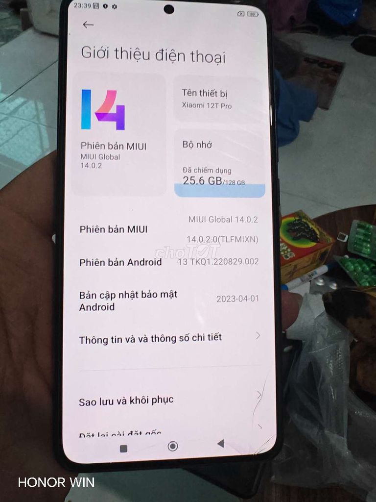 Xiaomi 12T Pro 128GB Đen. Mua bán Điện thoại tại Thành phố Thủ Đức Tp Hồ Chí Minh được đăng bởi tuấn  hình 1