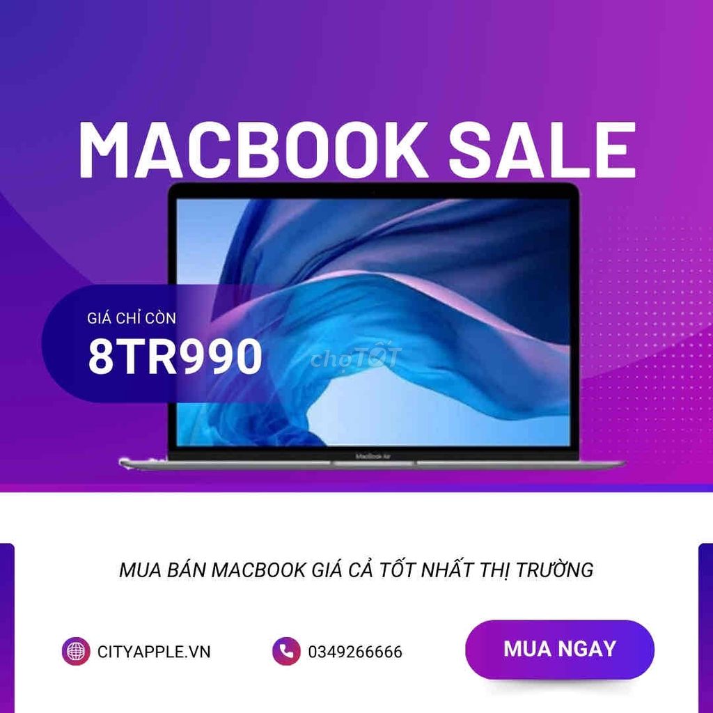 💥💥MACBOOK AIR SLIVER 2019 MÁY DẸP I5 RAM 8 SSD 128