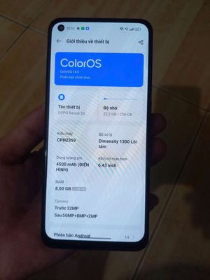 Bán Máy Oppo Reno8 5G Ram8/256GB. Mua bán Điện thoại tại Thành phố Thủ Đức Tp Hồ Chí Minh được đăng bởi Trần Nhi