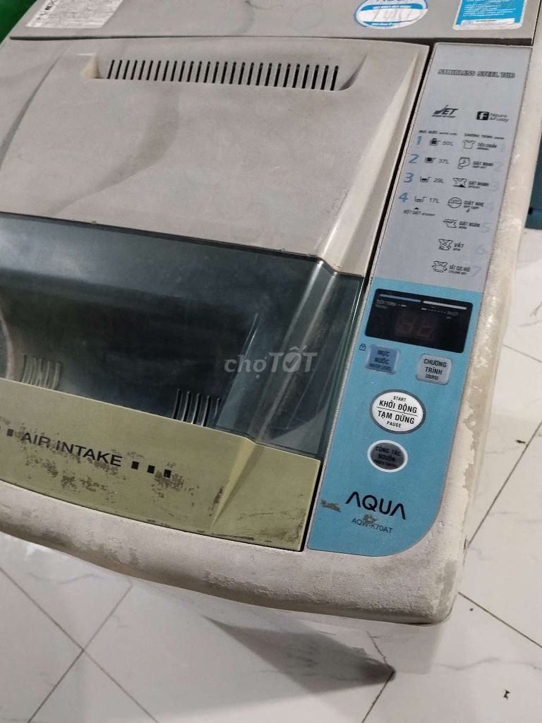 Máy giặt Aqua 7kg Xám đã qua sử dụng. Mua bán Máy giặt tại Quận Hoàng Mai Hà Nội được đăng bởi diệp  hình 1