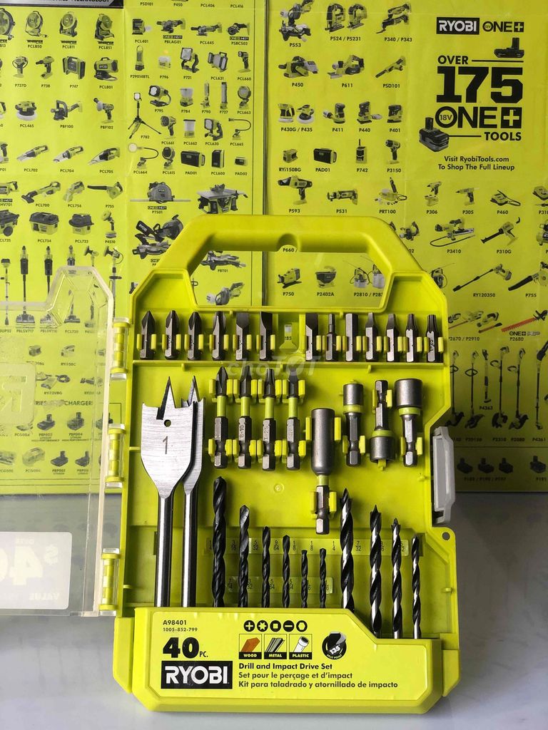 Bộ mũi khoan Ryobi 40 chi tiết. Mua bán Đồ chuyên dụng, Giống nuôi trồng tại Thành phố Quảng Ngãi Quảng Ngãi được đăng bởi Lê Thành hình 1