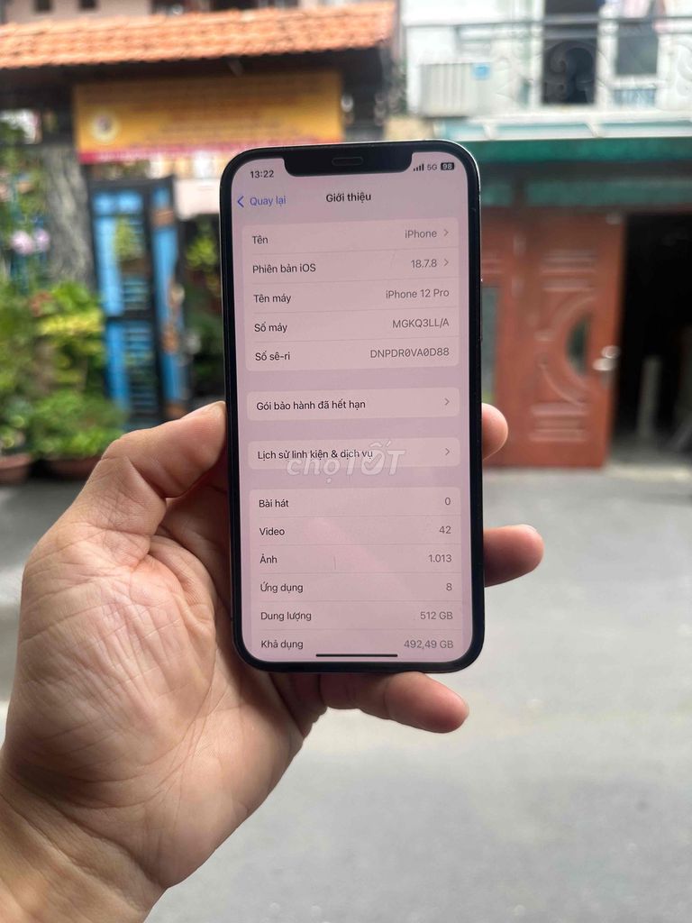 Apple iPhone 12 Pro 512GB Xám. Mua bán Điện thoại tại Quận Gò Vấp Tp Hồ Chí Minh được đăng bởi HQ1986 Thanh Lý Cầm Đồ hình 1