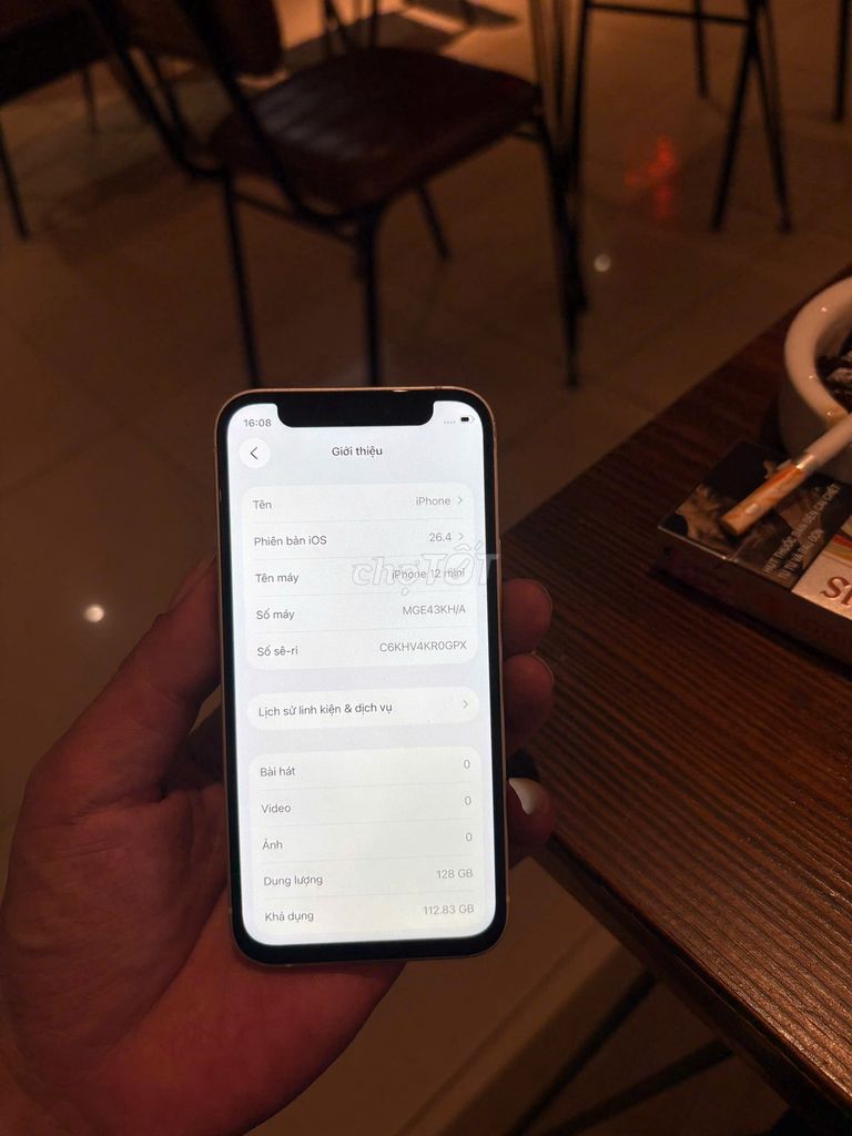 iPhone 12 mini 128GB Trắng quốc tế màn lk còn face. Mua bán Điện thoại tại Quận Cầu Giấy Hà Nội được đăng bởi Trai Họ Phạm hình 1
