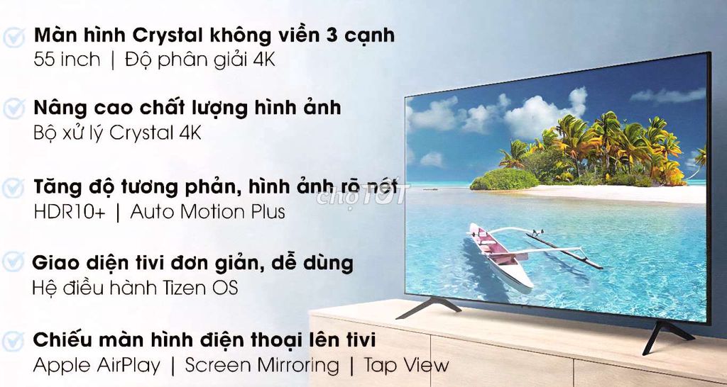 TV Samsung 55AU7000 55in Smart 4K Bảo Hành 09/2025. Mua bán Tivi, Âm thanh tại Quận 8 Tp Hồ Chí Minh được đăng bởi Nguyen nguyen hình 3
