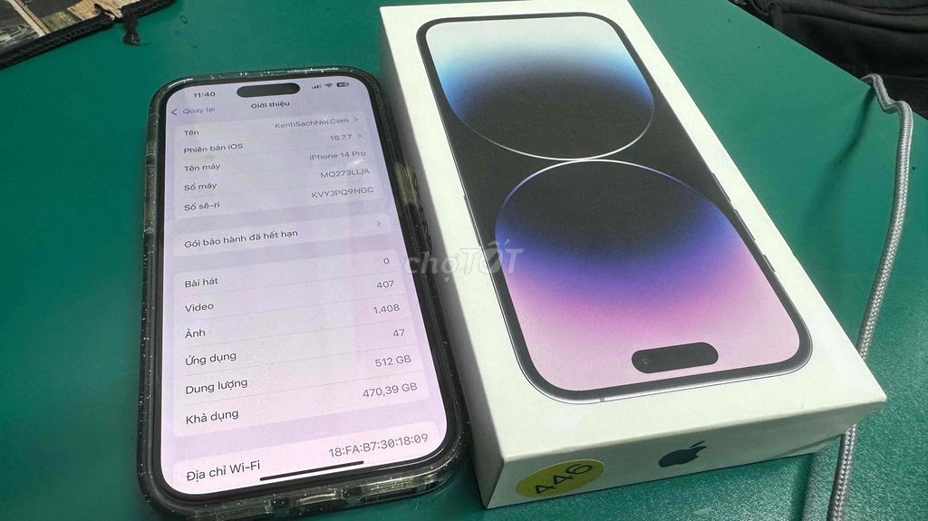 Apple iPhone 14 Pro 512GB Tím. Mua bán Điện thoại tại Quận Bình Tân Tp Hồ Chí Minh được đăng bởi Thọ hình 1