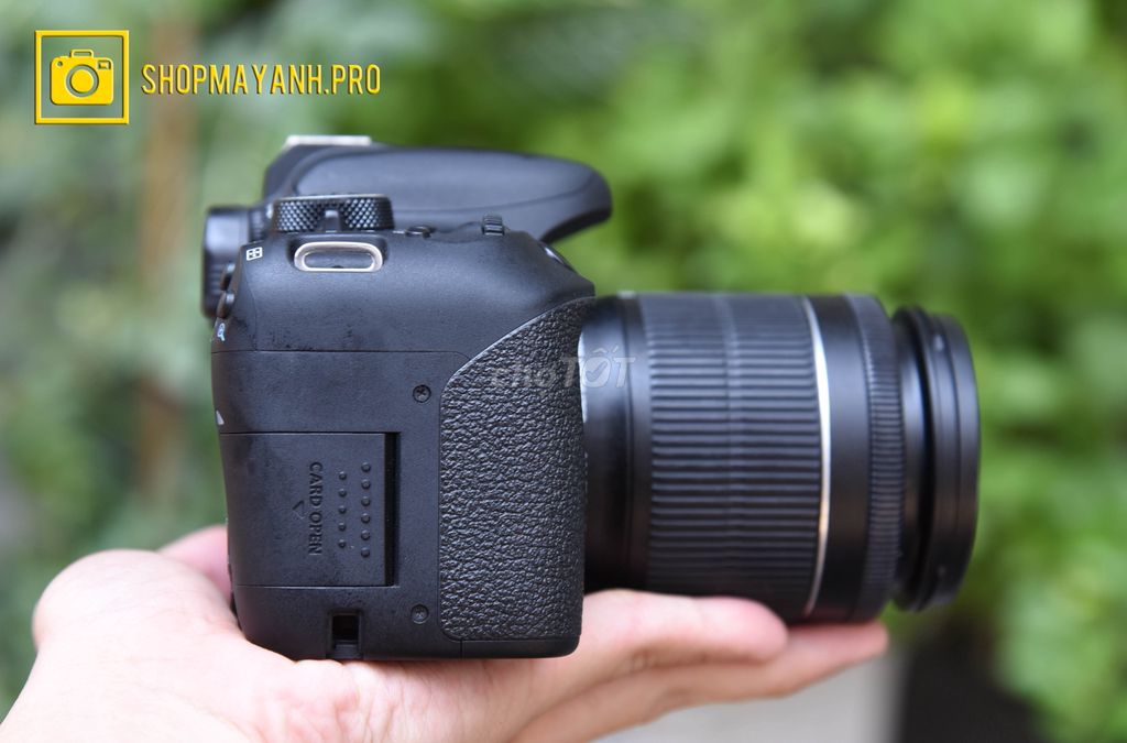 Canon 800D Wifi, Bluetooth + lens kit 18-55mm.