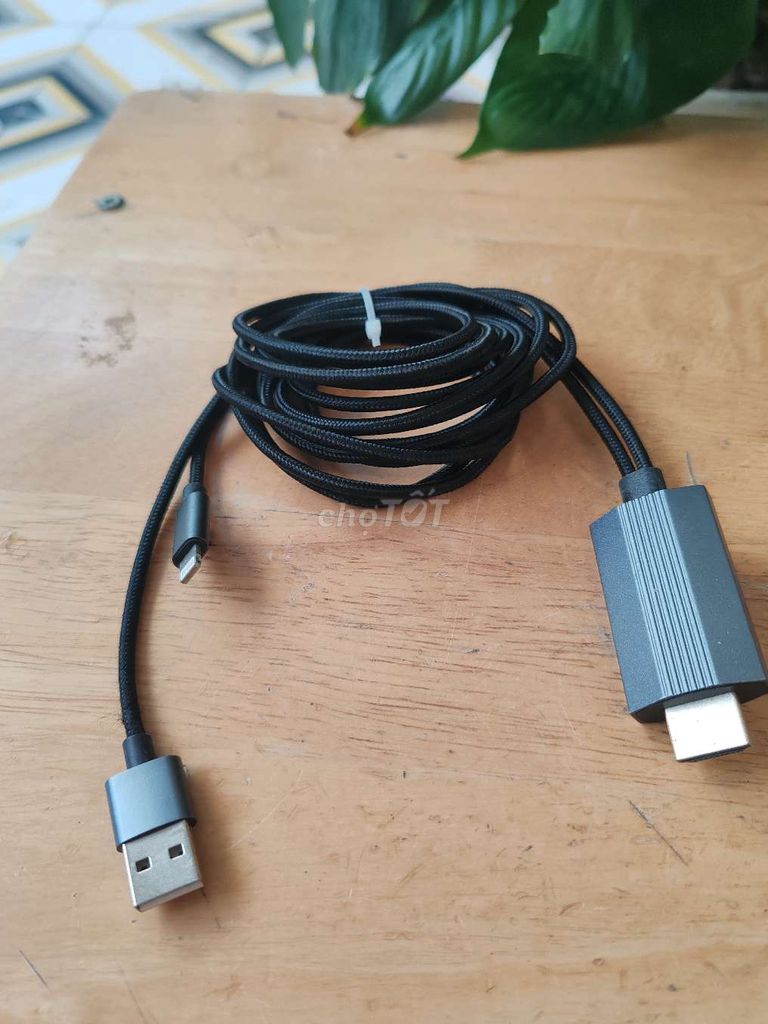 Cáp chuyển đổi HDMI USB Lightning Đen. Mua bán Phụ kiện (Màn hình, Chuột...) tại Quận 7 Tp Hồ Chí Minh được đăng bởi Vy Vy hình 1