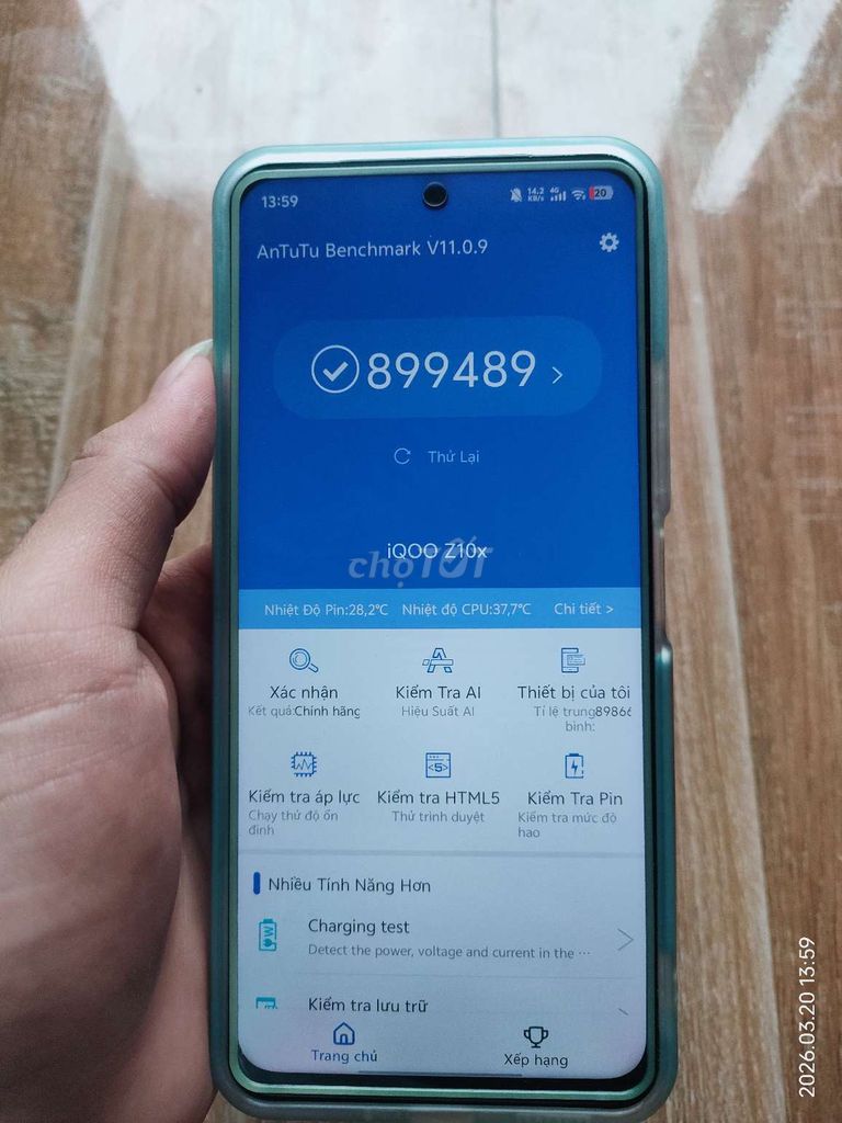 iQOO Z10x Xanh 8GB/128GB. Mua bán Điện thoại tại Huyện Hữu Lũng Lạng Sơn được đăng bởi Nguyễn Hưng hình 1