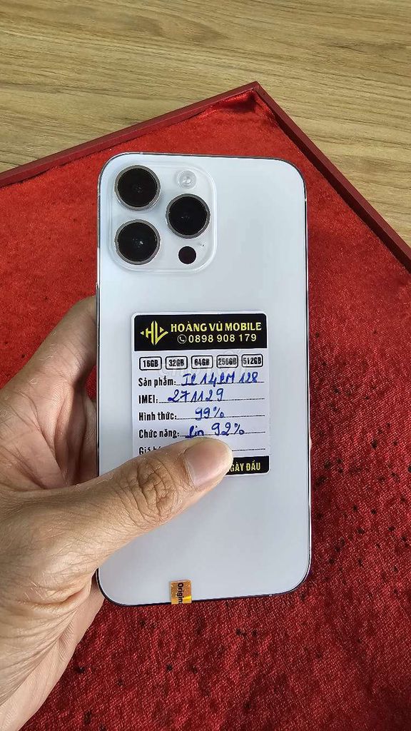 Thanh lý  iPhone 14 Pro Max 128GB Trắng 98%. Mua bán Điện thoại tại Thành phố Bảo Lộc Lâm Đồng được đăng bởi vu tran hình 1