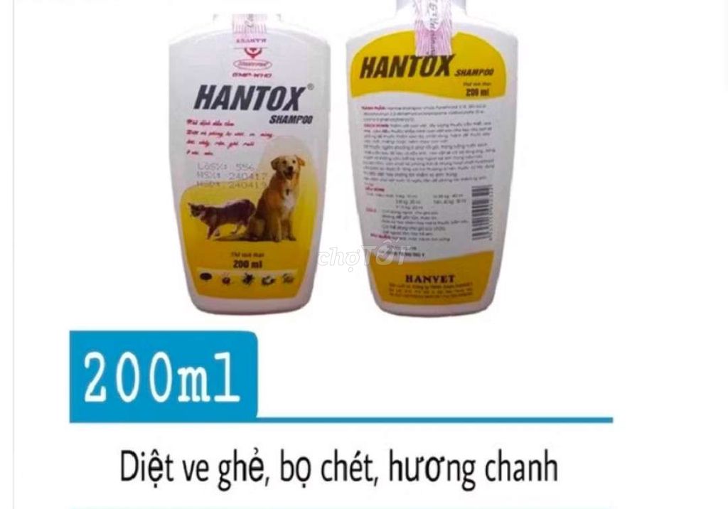 Sữa tắm diệt ve, rận, bọ chét chó mèo