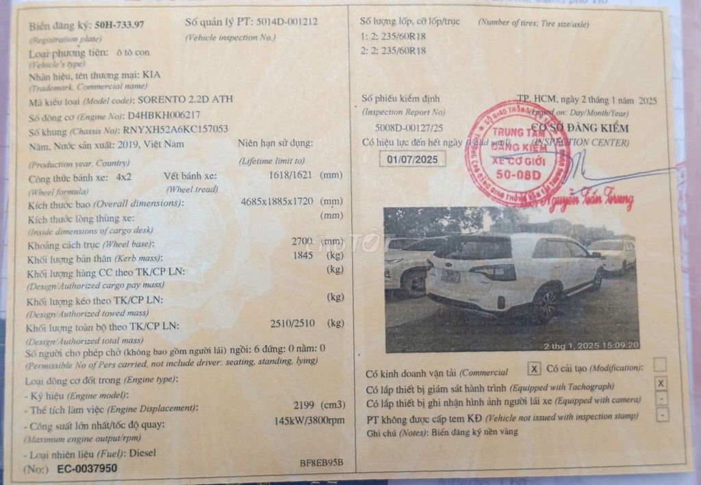 2019 Premium D - 199500 km. Mua bán Ô tô tại Quận Tân Phú Tp Hồ Chí Minh được đăng bởi Đào Duy Nam hình 10