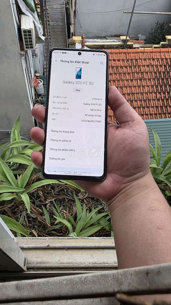 Samsung Galaxy S20 FE 5G 6/128GB. Mua bán Điện thoại tại Quận Cầu Giấy Hà Nội được đăng bởi Lê Tiến Việt hình 1