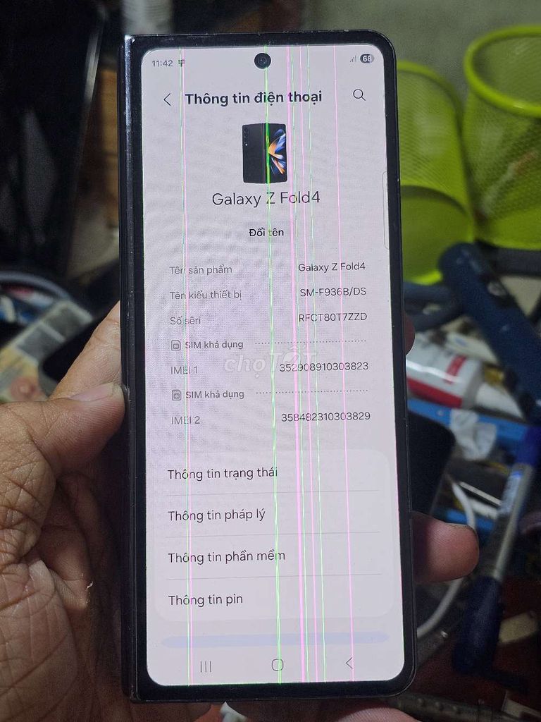 Samsung Galaxy Z Fold4 512GB zin toàn bộ . Mua bán Điện thoại tại Quận 8 Tp Hồ Chí Minh được đăng bởi Thiên Hòa mobile  hình 1