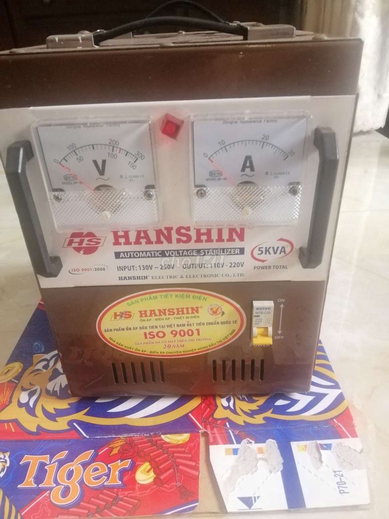 Bán thanh lý Ổn áp HAN SHIN -5 kva xài tôt ạ