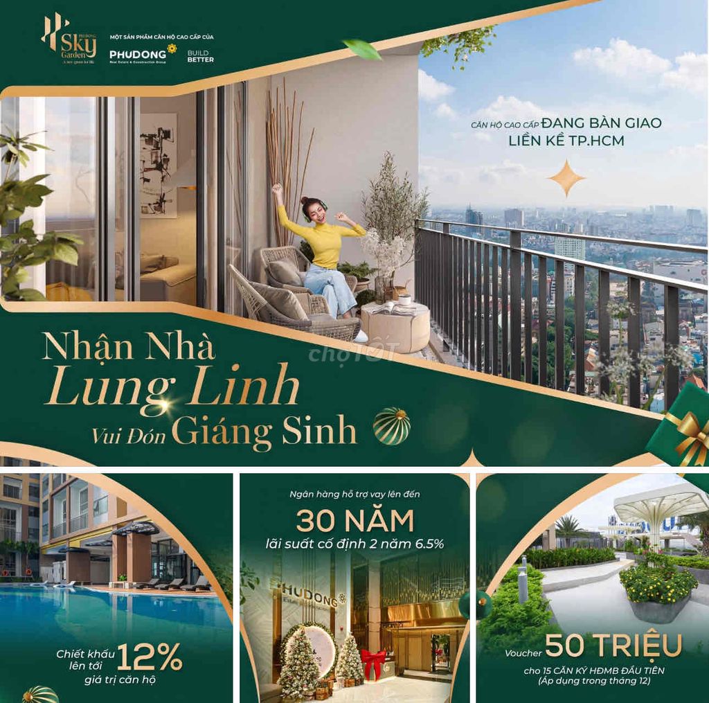 SKY GARDEN 2,833 TỶ CK 12% + QUÀ TẶNG 50TR