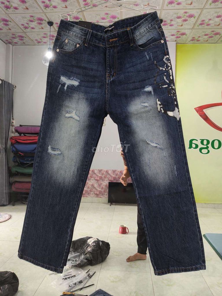 Quần bò nam DG size 34. Mua bán Quần áo tại Huyện Hóc Môn Tp Hồ Chí Minh được đăng bởi five star  hình 1