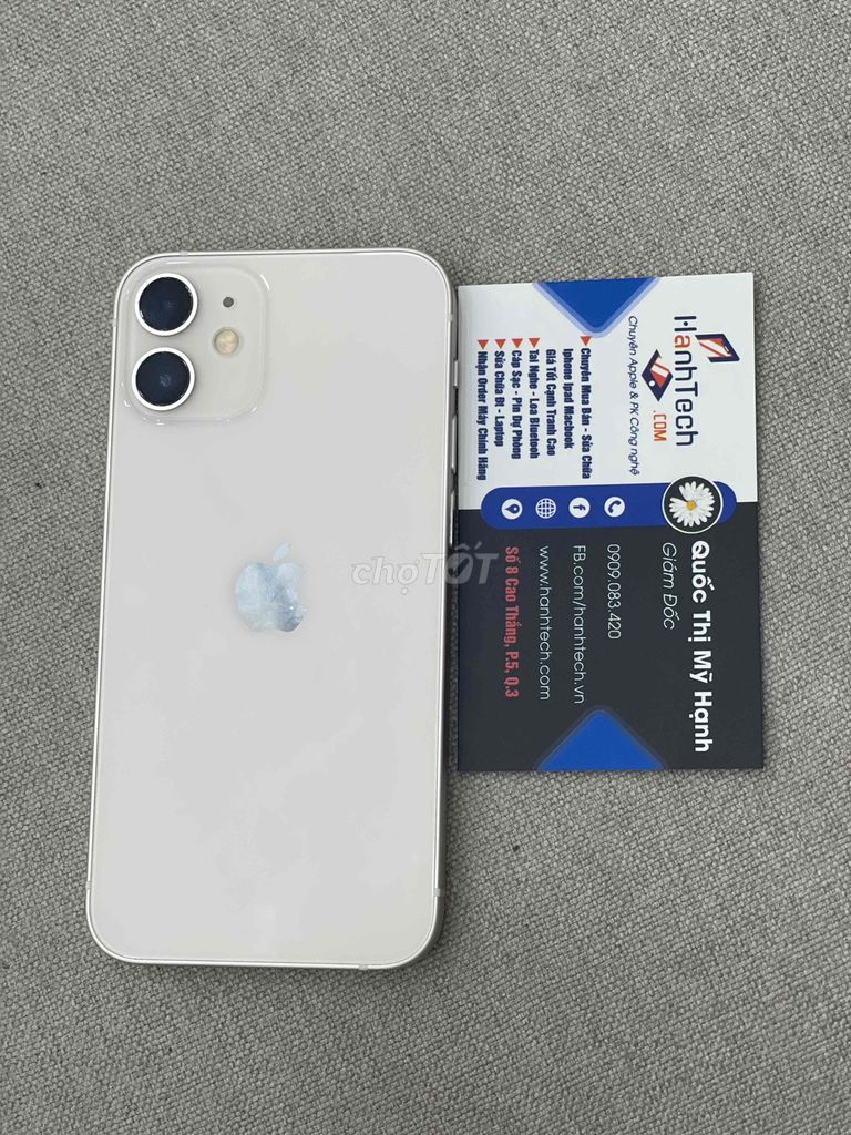iPhone 12 Mini 64GB Trắng, Bản Quốc Tế. Mua bán Điện thoại tại Quận 3 Tp Hồ Chí Minh được đăng bởi Hạnh Tech hình 1