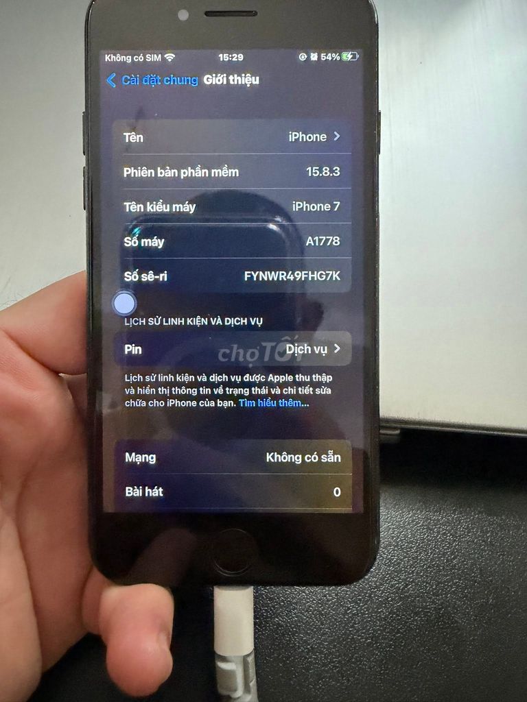 Apple iPhone 7 Đen Mất vân tay. Mua bán Điện thoại tại Quận Tân Phú Tp Hồ Chí Minh được đăng bởi Hội Đồ Điện Tử hình 1