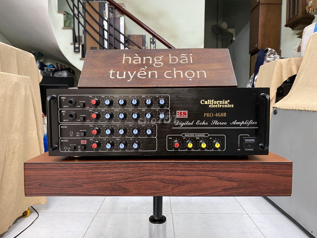 Amply Karaoke CALIFORNIA 468B (chử nổi). Mua bán Tivi, Âm thanh tại Quận Tân Bình Tp Hồ Chí Minh được đăng bởi nhut audio hình 1