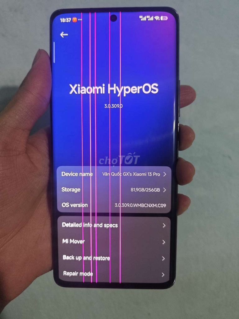 Xiaomi 13 Pro 12/256GB nđ sọc màn. Mua bán Điện thoại tại Quận Bình Thạnh Tp Hồ Chí Minh được đăng bởi Văn Lâm hình 1