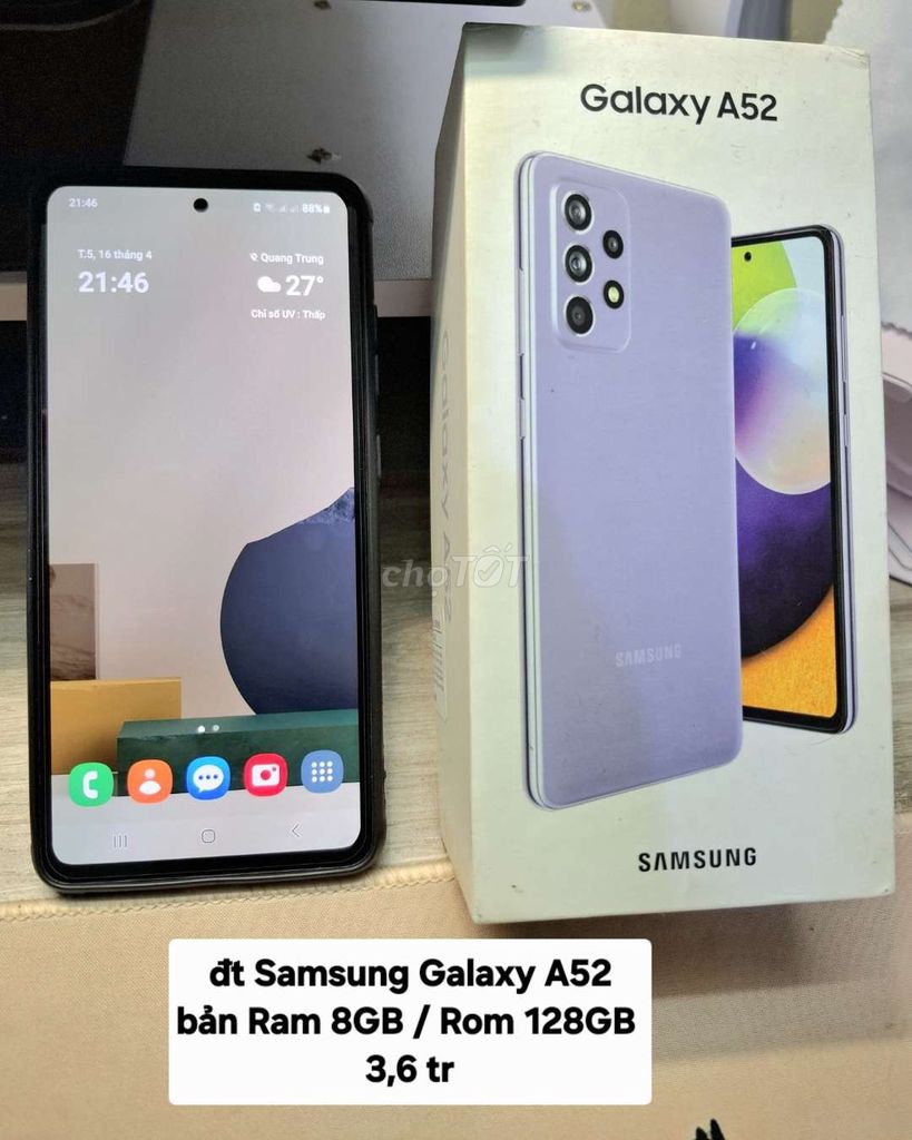 Samsung Galaxy A52 128G. Mua bán Điện thoại tại Quận Đống Đa Hà Nội được đăng bởi duc hình 1