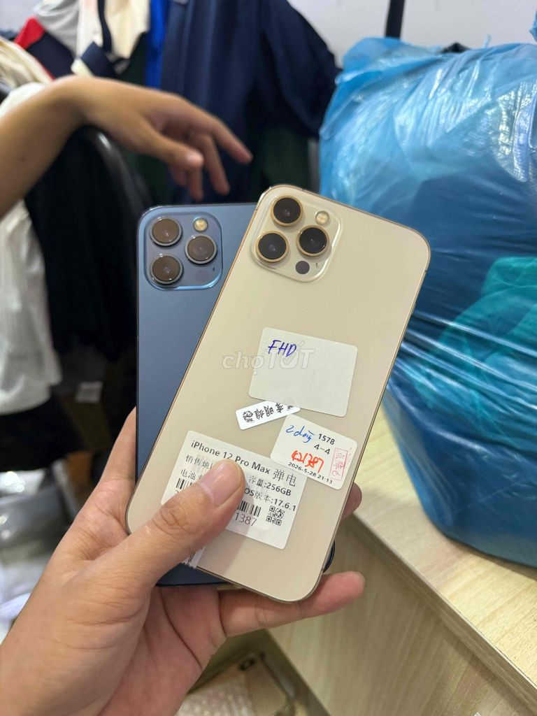 Apple iPhone 12 Pro Max 256GB Vàng, Xanh. Mua bán Điện thoại tại Quận Hải Châu Đà Nẵng được đăng bởi Hoàng Táo 273 Nguyễn Hoàng hình 1