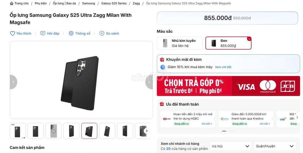 Ốp lưng ZAGG Milan With Magsafe Đen. Mua bán Phụ kiện (Màn hình, Chuột...) tại Huyện Phúc Thọ Hà Nội được đăng bởi sống có tâm hình 1