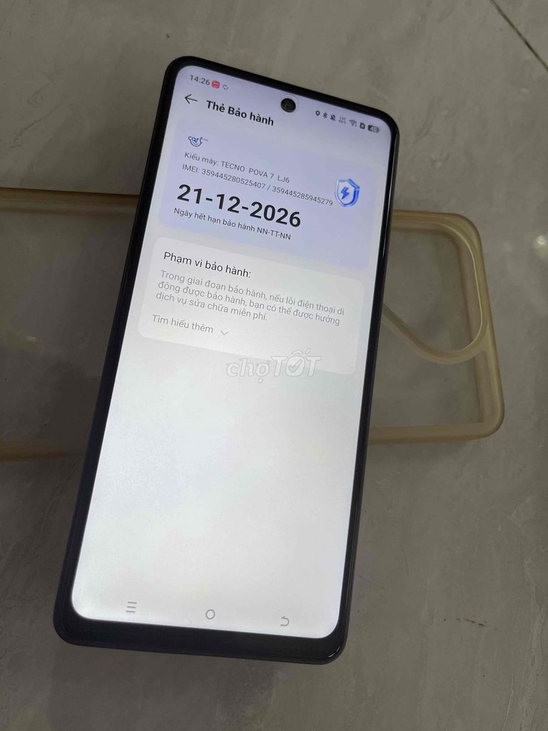 Tecno Pova 7 256GB zin đẹp 99% BH 12/2026 Ko bớt. Mua bán Điện thoại tại Quận 8 Tp Hồ Chí Minh được đăng bởi Thanh Tâm Mobile hình 1