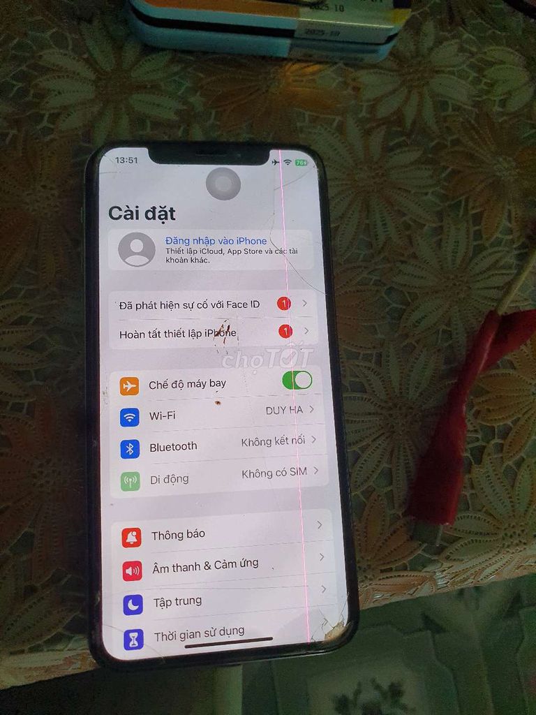 Apple iPhone X Hỏng Face ID, bể kính lưng. Mua bán Điện thoại tại Huyện Châu Thành Tiền Giang được đăng bởi Hà Thanh duy hình 1